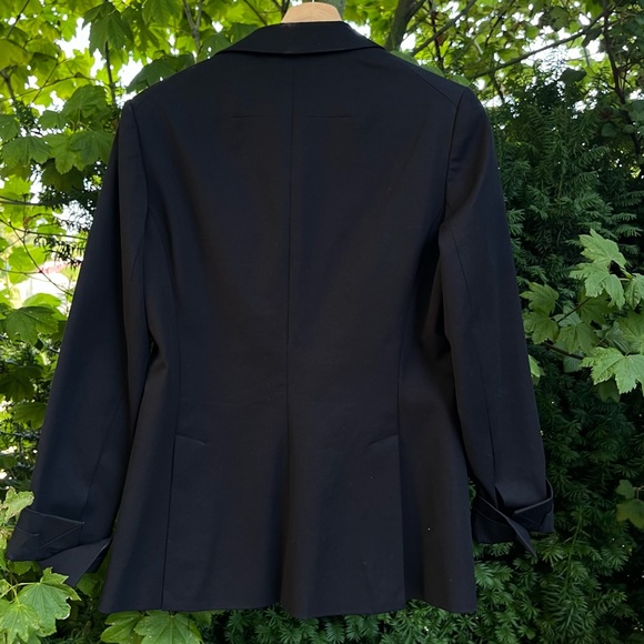 Lord and Taylor Classic Two-Button Blazer - Size M, Black - Picture 2 of 7